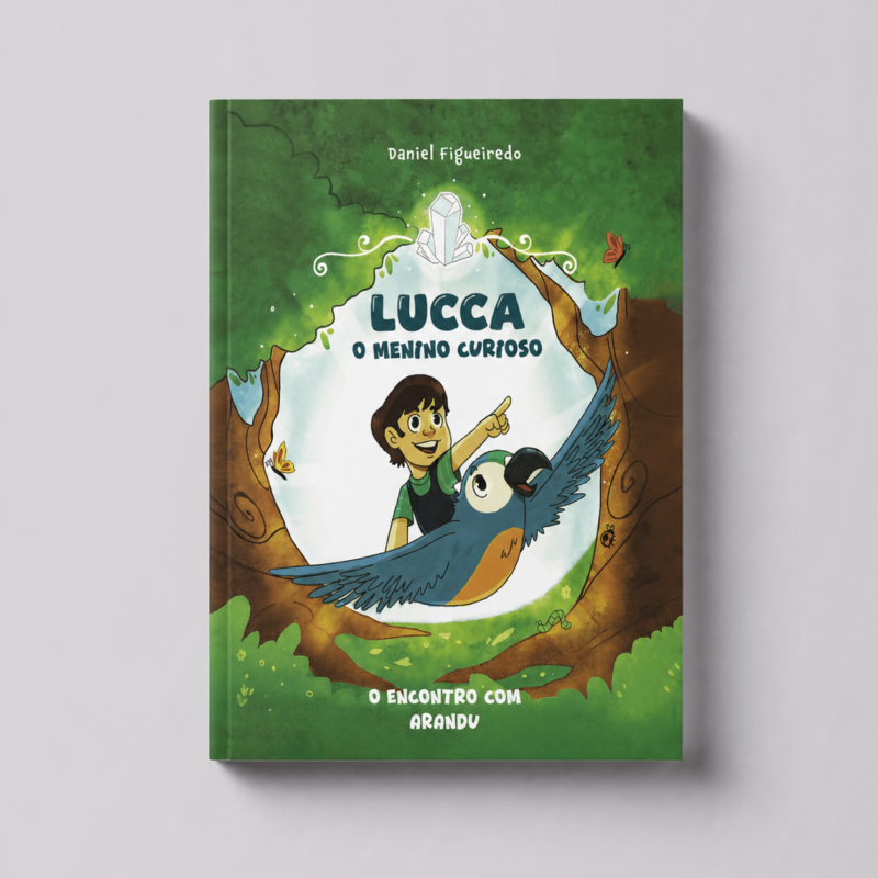 Capa do livro Lucca, o menino curioso