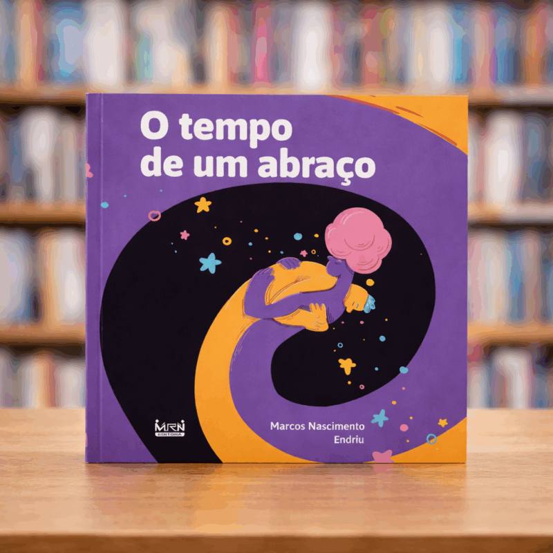 Exemplar impresso de O tempo de um abraço